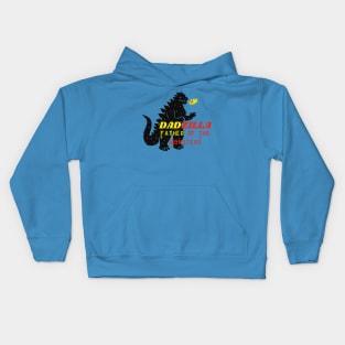DADZILLA FATHER OF THE MONSTERS Kids Hoodie
